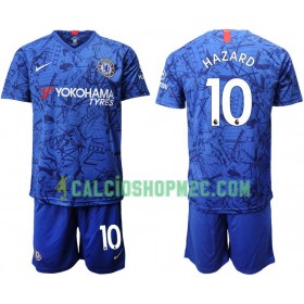 Chelsea Hazard 10 Bambino Maglia Prima 2019/2020 Manica Corta (+ Pantaloncini)